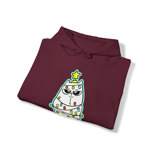 Christmas Cat Unisex Heavy Blend™ Hooded Sweatshirt