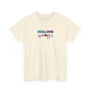 Colorful Soda Pop Unisex Heavy Cotton Tee | Fun Graphic Tee for All Occasions, Festival Apparel, Casual Wear, Gift Ideas, Summer Style