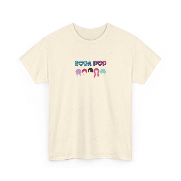 Colorful Soda Pop Unisex Heavy Cotton Tee | Fun Graphic Tee for All Occasions, Festival Apparel, Casual Wear, Gift Ideas, Summer Style