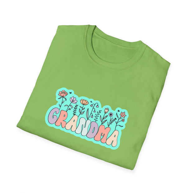 Grandma Flowers Unisex Softstyle T-Shirt