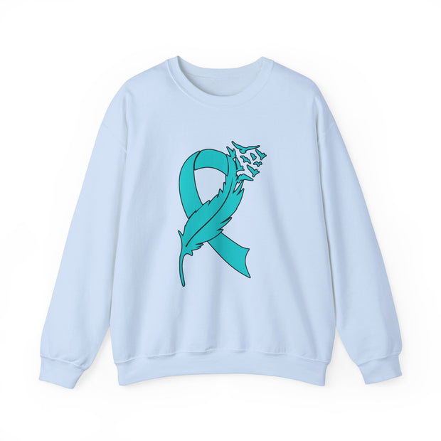 Teal Ribbon Unisex Heavy Blend™ Crewneck Sweatshirt
