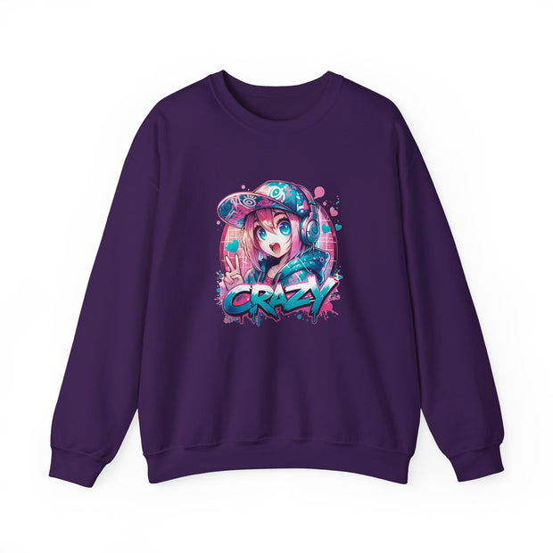 Graffiti Anime Girls Unisex Heavy Blend™ Crewneck Sweatshirt