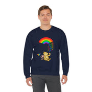 Winnie the Pooh Raining Pride Unisex Heavy Blend™ Crewneck Sweatshirt