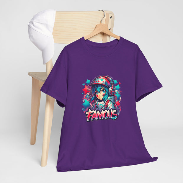 Graffiti Anime Girls Unisex Heavy Cotton Tee