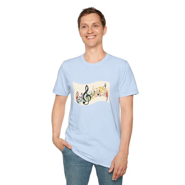 Musical Notes Unisex Softstyle T-Shirt