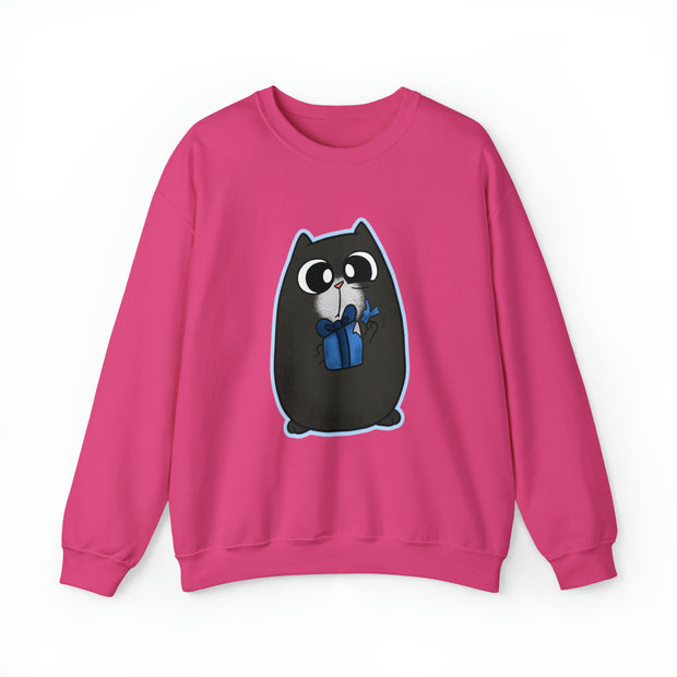 Christmas cat Unisex Heavy Blend™ Crewneck Sweatshirt