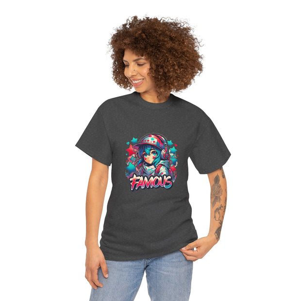 Graffiti Anime Girls Unisex Heavy Cotton Tee