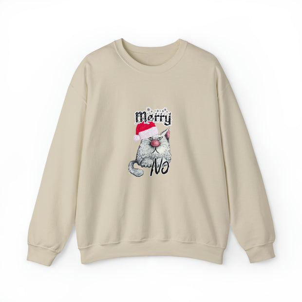 Christmas cat Unisex Heavy Blend™ Crewneck Sweatshirt