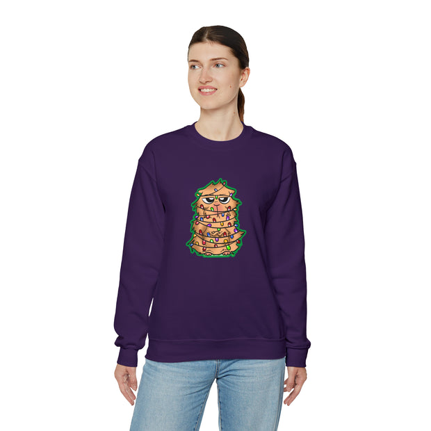 Christmas cat Unisex Heavy Blend™ Crewneck Sweatshirt