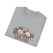 Mom Flowers Unisex Softstyle T-Shirt