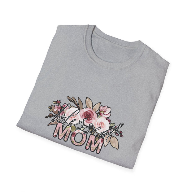 Mom Flowers Unisex Softstyle T-Shirt