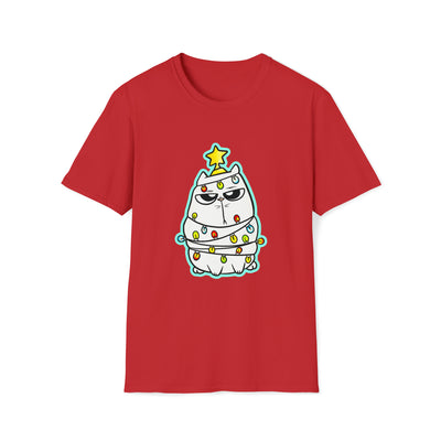 Christmas cat Unisex Softstyle T-Shirt