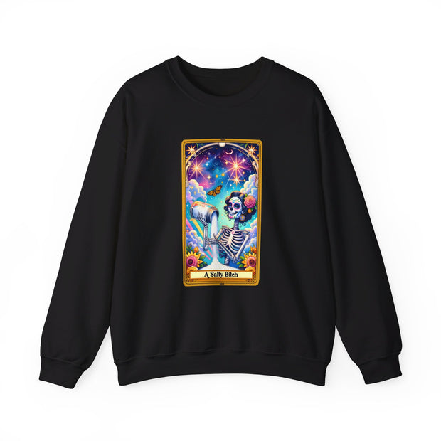 Salty Bitch Tarot Card Unisex Heavy Blend™ Crewneck Sweatshirt