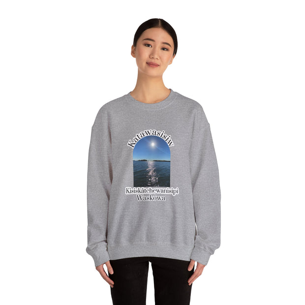 Cree Saskatchewan Skies Unisex Heavy Blend™ Crewneck Sweatshirt