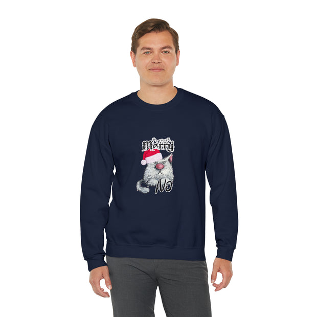 Christmas cat Unisex Heavy Blend™ Crewneck Sweatshirt