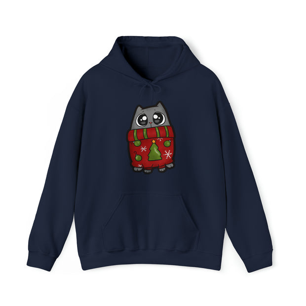 Christmas Cat Unisex Heavy Blend™ Hooded Sweatshirt