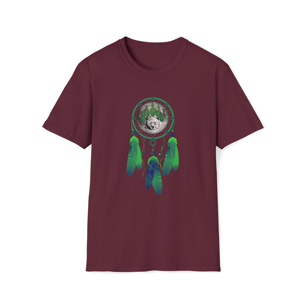 Bear Dream Catcher Unisex Softstyle T-Shirt