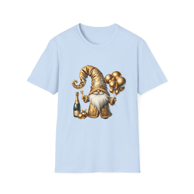 New Year Gnome Unisex Softstyle T-Shirt