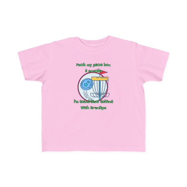 Disc Golf with Grandpa Toddler's Fine Jersey Tee