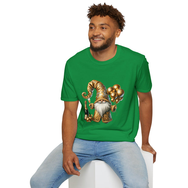 New Year Gnome Unisex Softstyle T-Shirt