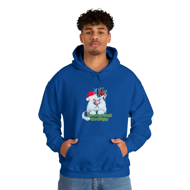 Christmas cat Unisex Heavy Blend™ Hooded Sweatshirt