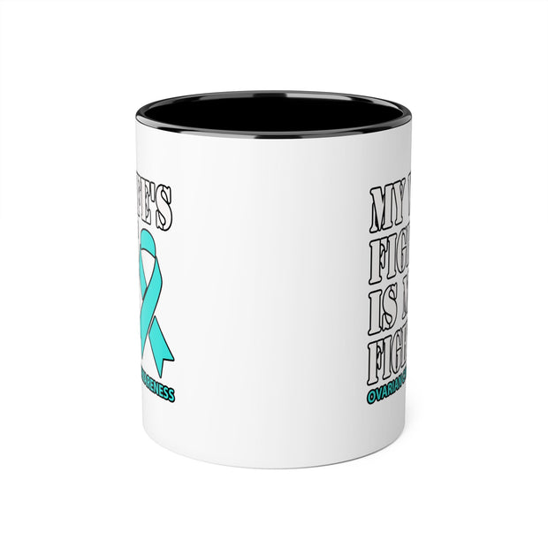 Ovarian Cancer Accent Mugs, 11oz