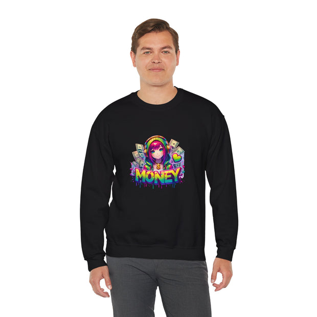 Graffiti Anime Girls Unisex Heavy Blend™ Crewneck Sweatshirt