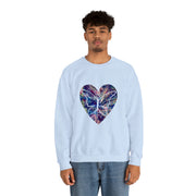 Heart butterfly Unisex Heavy Blend™ Crewneck Sweatshirt