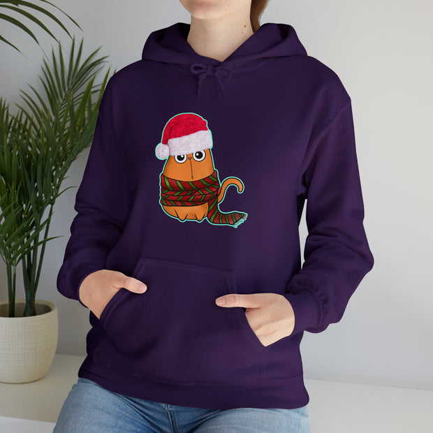 Christmas cat Unisex Heavy Blend™ Hooded Sweatshirt
