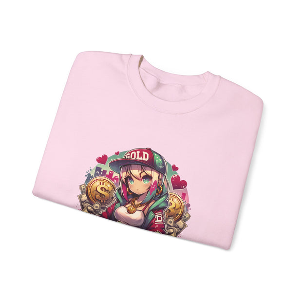 Graffiti Anime Girls Unisex Heavy Blend™ Crewneck Sweatshirt