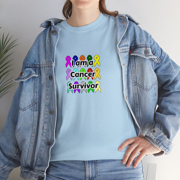 Cancer Survivor Unisex Heavy Cotton Tee