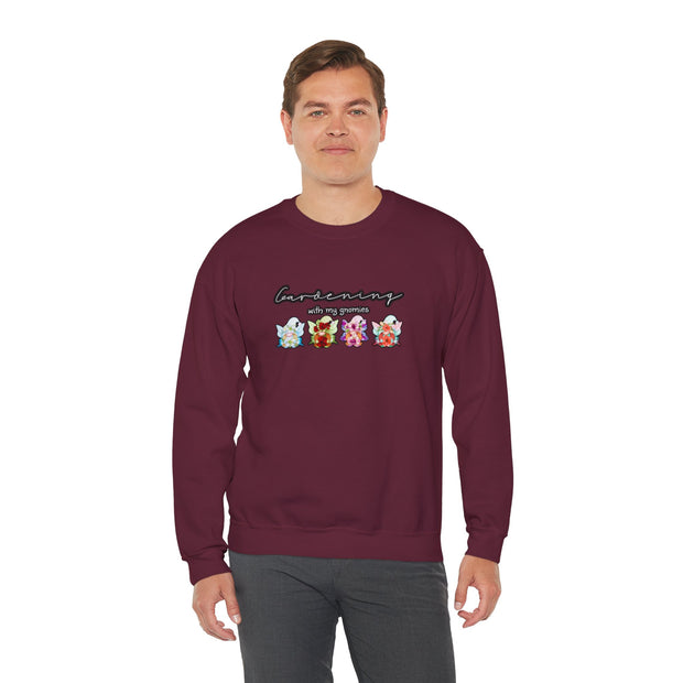 Gardening with my Gnomies Unisex Heavy Blend™ Crewneck Sweatshirt