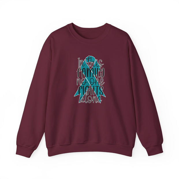 In this Family Support Unisex Heavy Blend™ Crewneck Sweatshirt