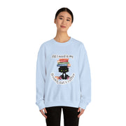 Books, Cat & Coffee Unisex Heavy Blend™ Crewneck Sweatshirt