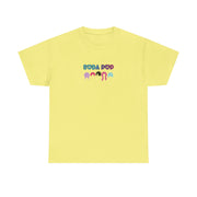 Colorful Soda Pop Unisex Heavy Cotton Tee | Fun Graphic Tee for All Occasions, Festival Apparel, Casual Wear, Gift Ideas, Summer Style
