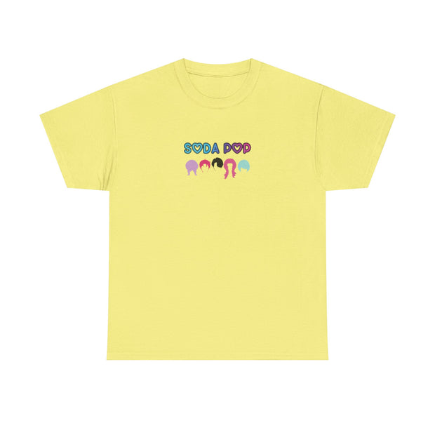 Colorful Soda Pop Unisex Heavy Cotton Tee | Fun Graphic Tee for All Occasions, Festival Apparel, Casual Wear, Gift Ideas, Summer Style