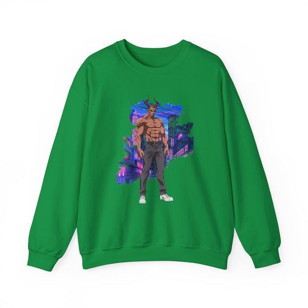 Anime Male Demon Unisex Heavy Blend™ Crewneck Sweatshirt