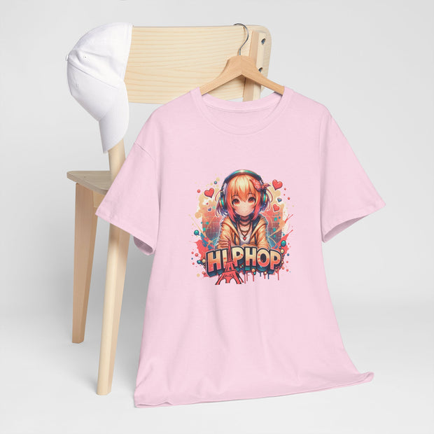 Graffiti Anime Girl Unisex Heavy Cotton Tee