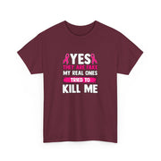 Breast Cancer Unisex Heavy Cotton Tee