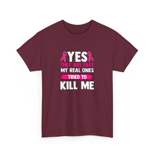 Breast Cancer Unisex Heavy Cotton Tee
