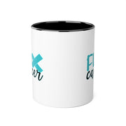 Fuck Cancer Accent Mugs, 11oz