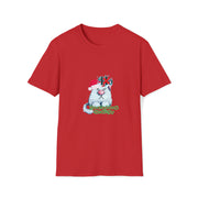 Christmas cat Unisex Softstyle T-Shirt