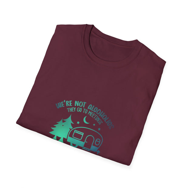 Camping Drunks Unisex Softstyle T-Shirt