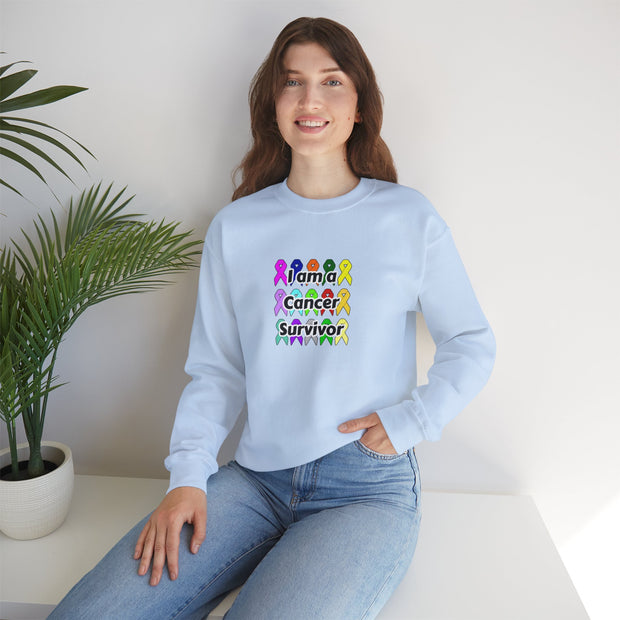 Cancer Survivor Unisex Heavy Blend™ Crewneck Sweatshirt