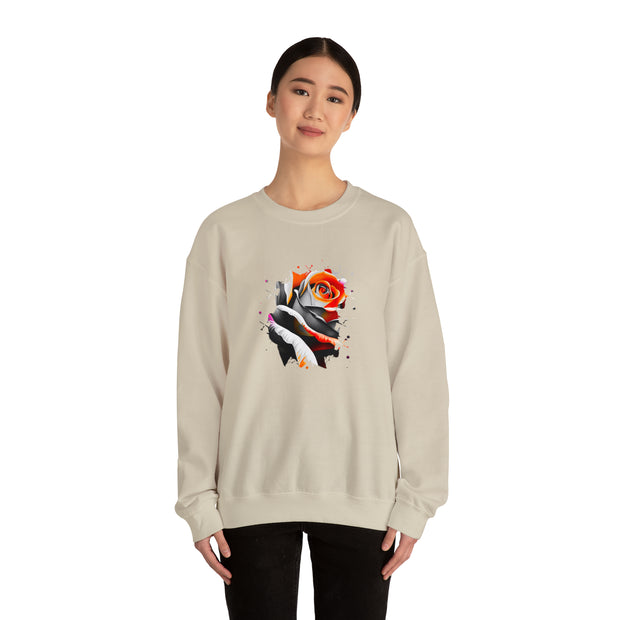 Rose Unisex Heavy Blend™ Crewneck Sweatshirt