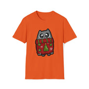 Christmas cat Unisex Softstyle T-Shirt