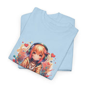 Graffiti Anime Girl Unisex Heavy Cotton Tee