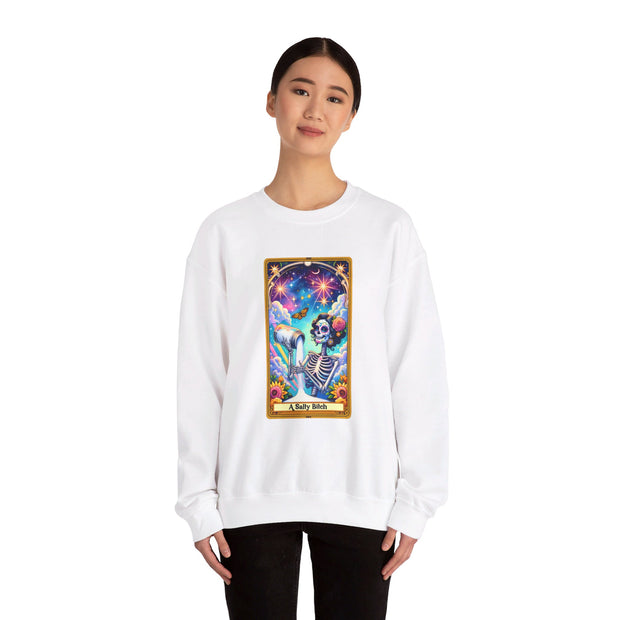 Salty Bitch Tarot Card Unisex Heavy Blend™ Crewneck Sweatshirt