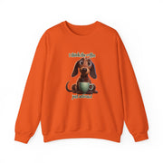 Funny Coffee Dog Unisex Heavy Blend™ Crewneck Sweatshirt