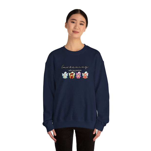 Gardening with my Gnomies Unisex Heavy Blend™ Crewneck Sweatshirt